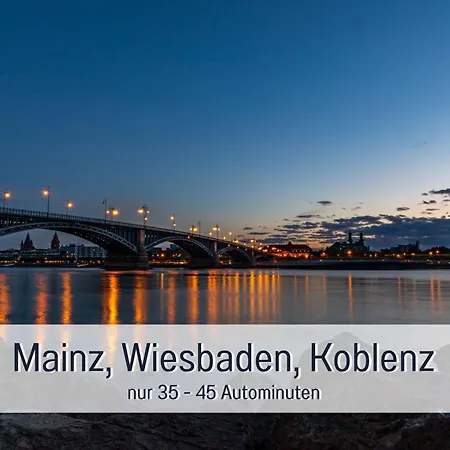Dahem-apartments - Ruhig Parkplatz Rhein Main Gebiet Gut Erreichbar - 3 - Barrierefrei Mit Garten Und Hund Auf Anfrage -- 2 Sz Maisonette Mit Balkon, -- 2 Sz Mit Balkon 公寓 *
