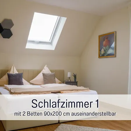 Dahem-apartments - Ruhig Parkplatz Rhein Main Gebiet Gut Erreichbar - 3 - Barrierefrei Mit Garten Und Hund Auf Anfrage -- 2 Sz Maisonette Mit Balkon, -- 2 Sz Mit Balkon