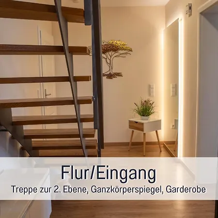 Dahem-apartments - Ruhig Parkplatz Rhein Main Gebiet Gut Erreichbar - 3 - Barrierefrei Mit Garten Und Hund Auf Anfrage -- 2 Sz Maisonette Mit Balkon, -- 2 Sz Mit Balkon *