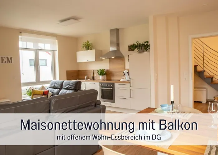 Dahem-apartments - Ruhig Parkplatz Rhein Main Gebiet Gut Erreichbar - 3 - Barrierefrei Mit Garten Und Hund Auf Anfrage -- 2 Sz Maisonette Mit Balkon, -- 2 Sz Mit Balkon דירה Bretzenheim