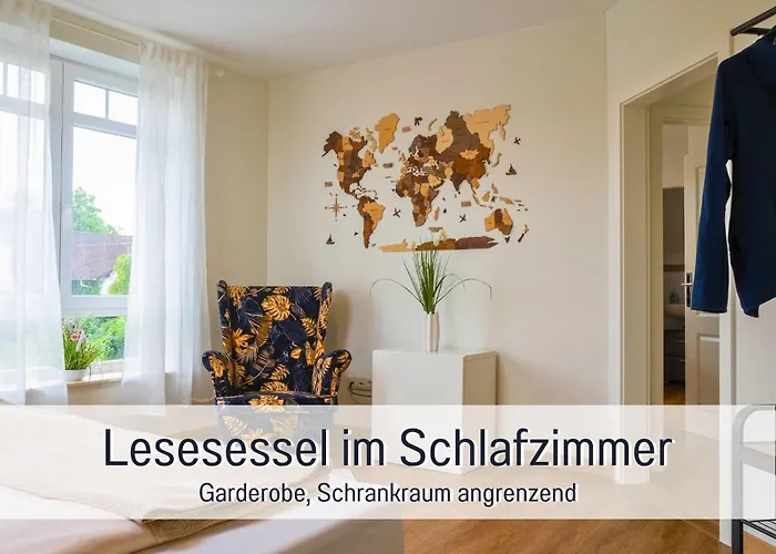 Dahem-apartments - Ruhig Parkplatz Rhein Main Gebiet Gut Erreichbar - 3 - Barrierefrei Mit Garten Und Hund Auf Anfrage -- 2 Sz Maisonette Mit Balkon, -- 2 Sz Mit Balkon *
