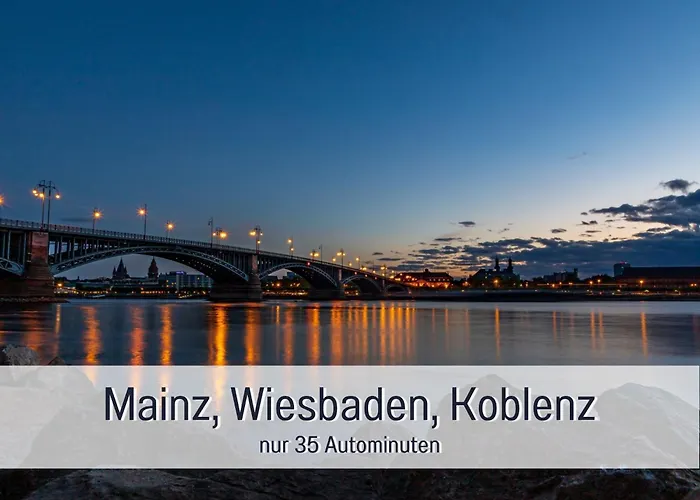 Dahem-apartments - Ruhig Parkplatz Rhein Main Gebiet Gut Erreichbar - 3 - Barrierefrei Mit Garten Und Hund Auf Anfrage -- 2 Sz Maisonette Mit Balkon, -- 2 Sz Mit Balkon * Bretzenheim
