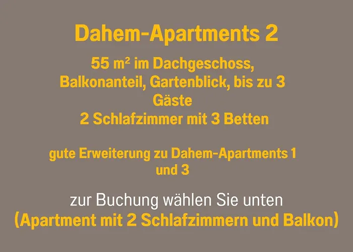 Dahem-apartments - Ruhig Parkplatz Rhein Main Gebiet Gut Erreichbar - 3 - Barrierefrei Mit Garten Und Hund Auf Anfrage -- 2 Sz Maisonette Mit Balkon, -- 2 Sz Mit Balkon דירה
