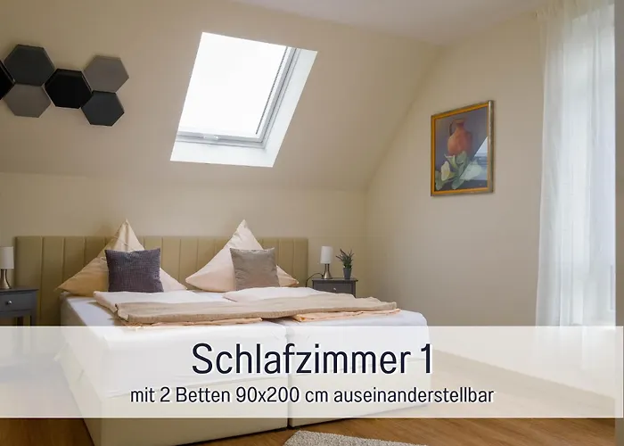 Dahem-apartments - Ruhig Parkplatz Rhein Main Gebiet Gut Erreichbar - 3 - Barrierefrei Mit Garten Und Hund Auf Anfrage -- 2 Sz Maisonette Mit Balkon, -- 2 Sz Mit Balkon